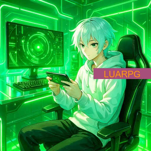 Imagem promocional da LUARPG mostrando a plataforma e suas vantagens