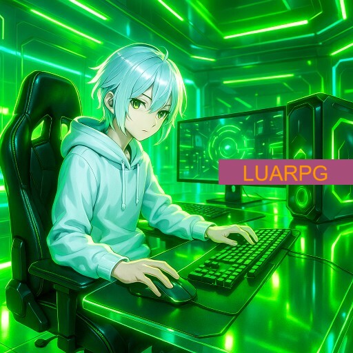 Imagem promocional da LUARPG mostrando a plataforma e suas vantagens
