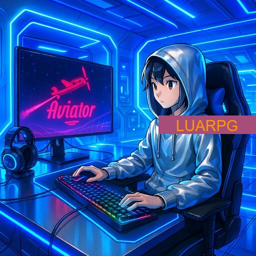 Imagem promocional da LUARPG mostrando a plataforma e suas vantagens