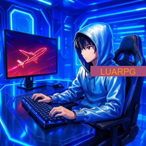 Imagem promocional da LUARPG mostrando a plataforma e suas vantagens