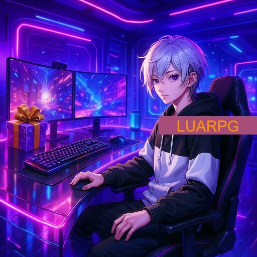 Imagem promocional da LUARPG mostrando a plataforma e suas vantagens
