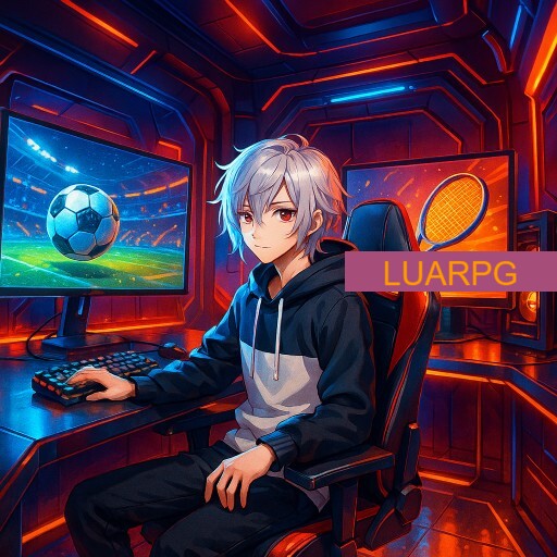 Imagem promocional da LUARPG mostrando a plataforma e suas vantagens