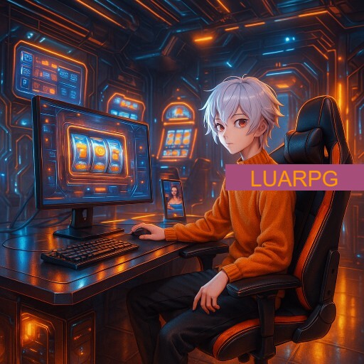 Imagem promocional da LUARPG mostrando a plataforma e suas vantagens