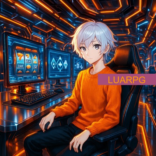 Imagem promocional da LUARPG mostrando a plataforma e suas vantagens