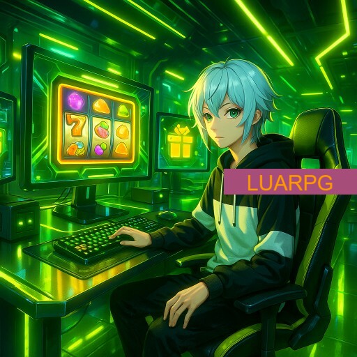 Imagem promocional da LUARPG mostrando a plataforma e suas vantagens